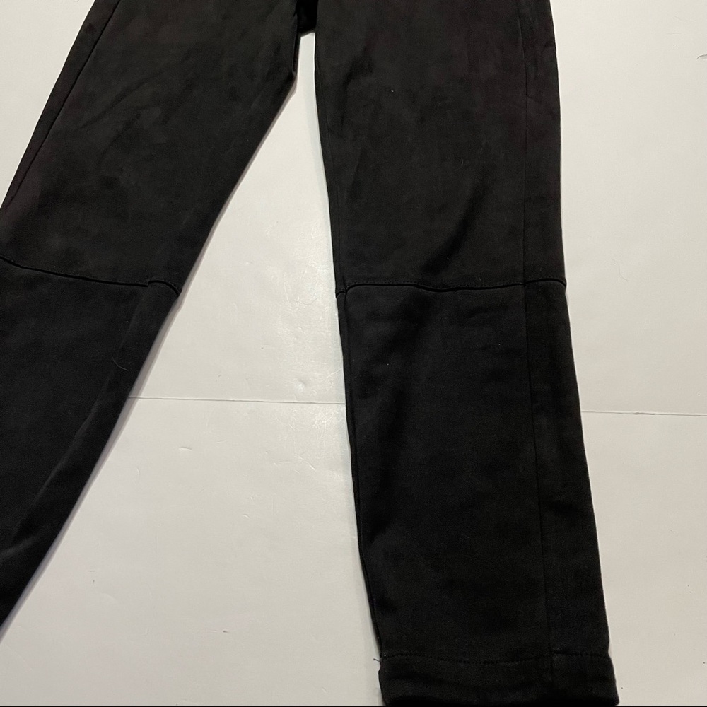 Tribal Designer Faux Leather/Suede Skinny Leg Trouser Pants Business Casual - Picture 6 of 9